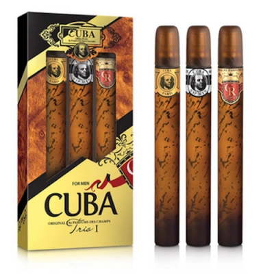 Cuba Trio I Men - Gold, Royal, VIP - zestaw 3 x 35 ml