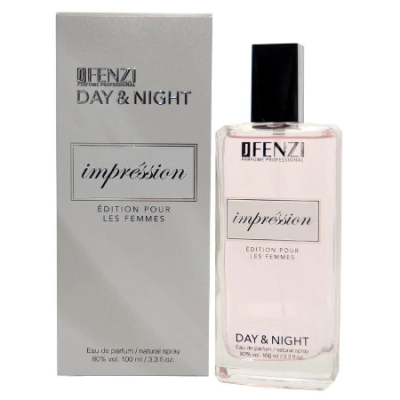 JFenzi Day & Night Impression - zestaw promocyjny, woda perfumowana 100 ml, perfumowana mgiełka do ciała [body splash] 200 ml